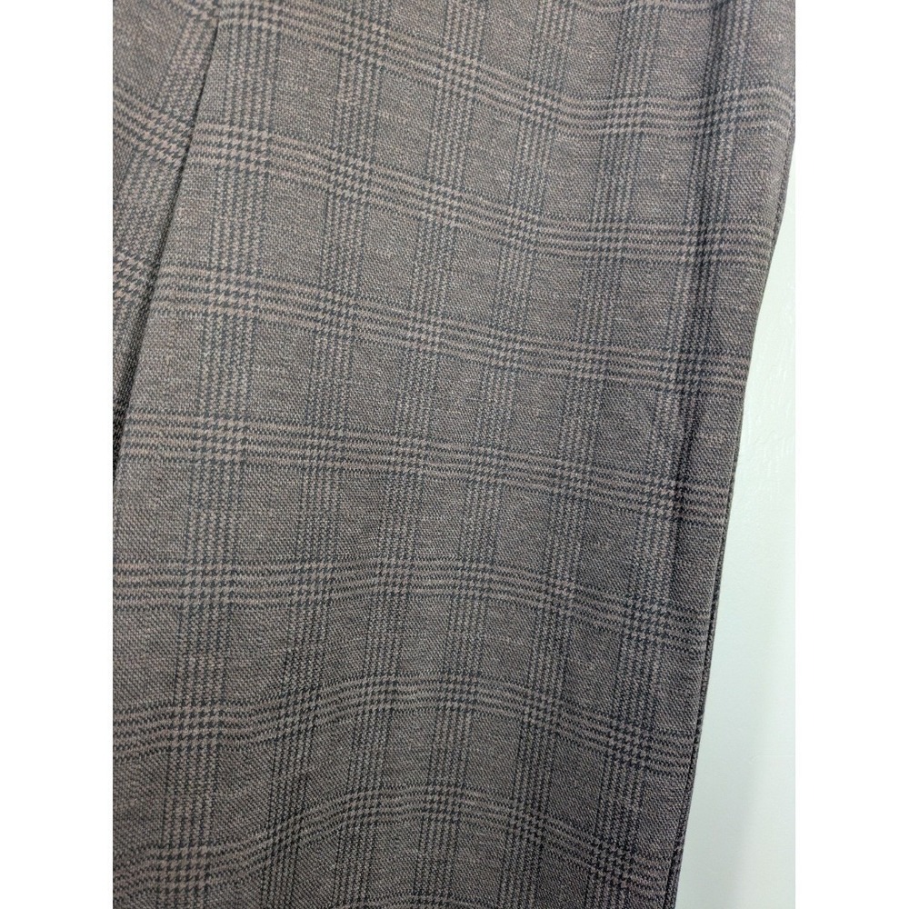 Simply Vera Vera Wang Wide Leg Houndstooth Slacks 16 Dress Pants Brown Black - Picture 4 of 10